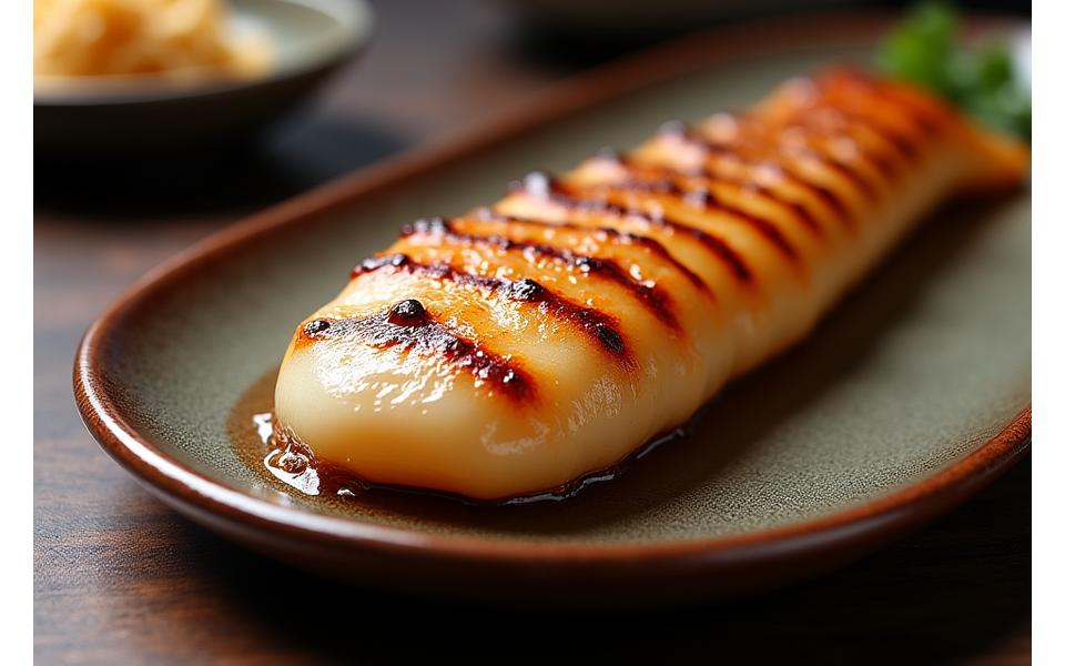 白焼き鰻の藁焼き